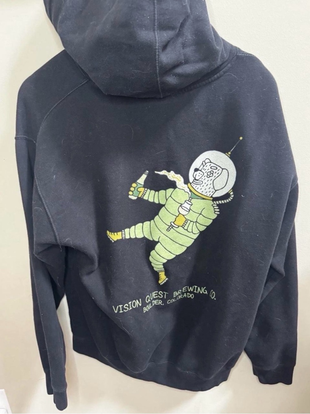 Black Graphic Hoodie - Men